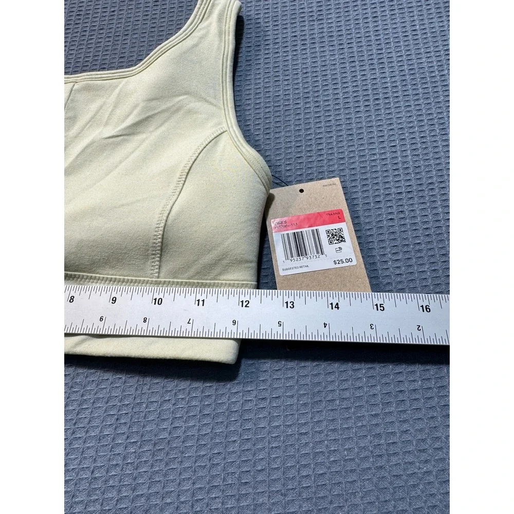 Nike Dri-FIT Swoosh Sports Bra Girls Large Yellow FD2284-113